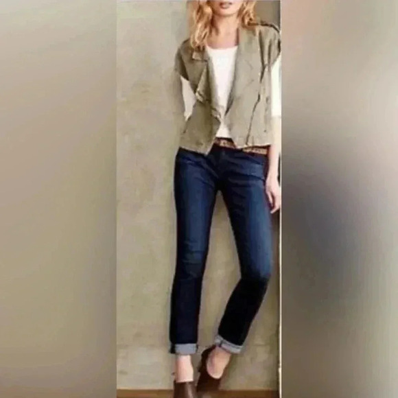 AG Adriano Goldschmied  The Stevie Roll Up Jeans Size 28R - Picture 1 of 14